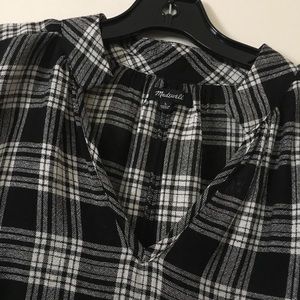 Madewell plaid top